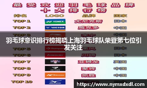 羽毛球意识排行榜揭晓上海羽毛球队荣登第七位引发关注